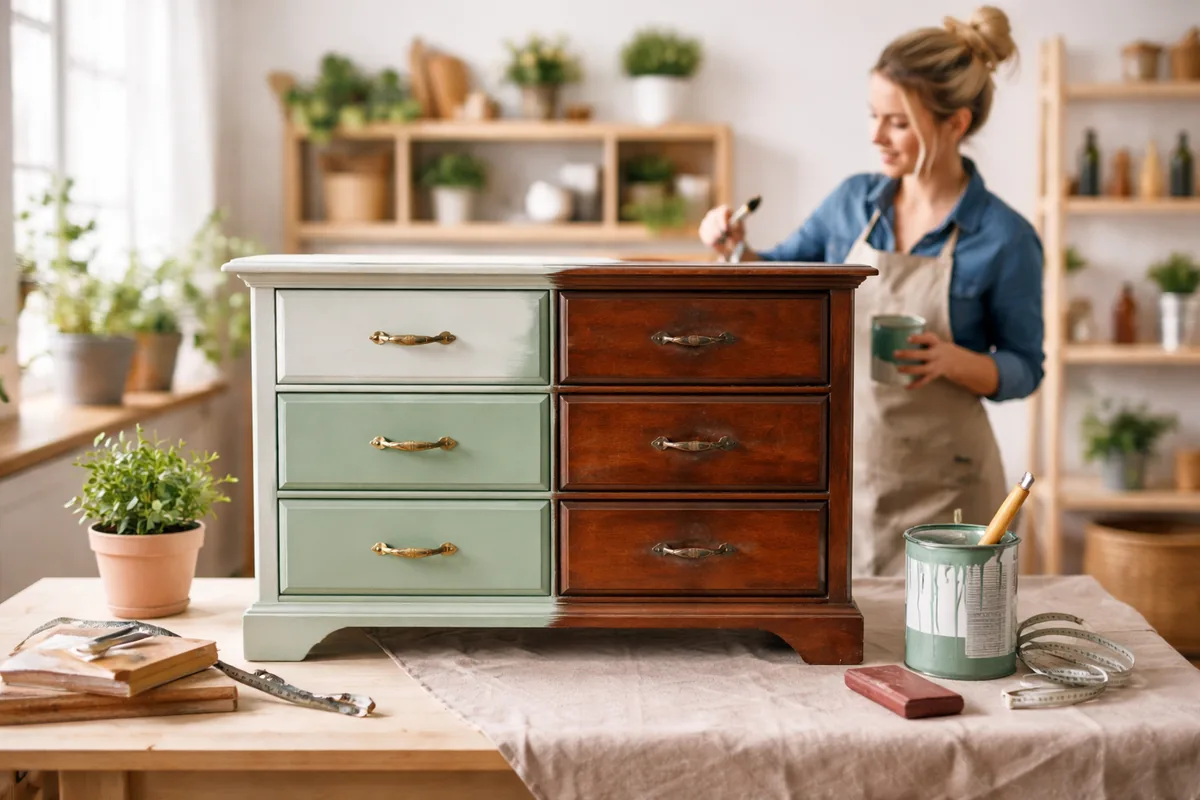 Comment transformer un vieux meuble en pièce unique avec du DIY